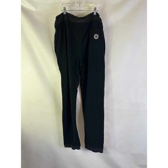 Vintage 90s Marlboro Black Fleece Compass Drawstring Joggers Jogger Pant - Picture 5 of 7